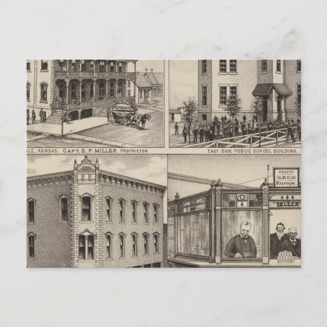 Cherryvale, Kansas Postcard (Front)