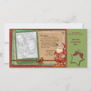 Chers cartes photos de Père Noël