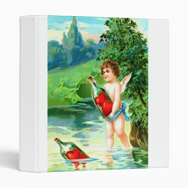 Cherub and hearts binder (Front/Spine)