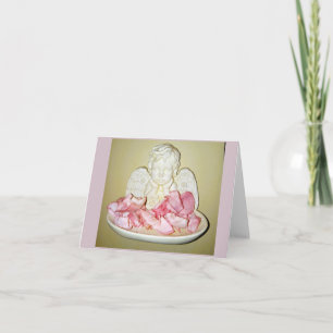 Cherub and rose petal note cards