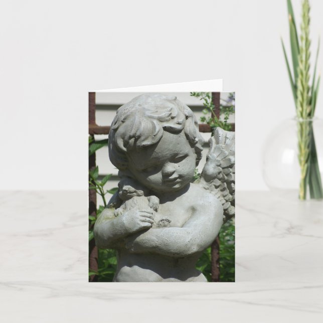cherub ange closeup carte pour notes (Devant)