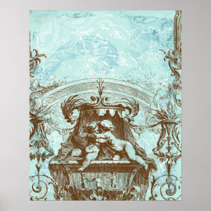 Cherub Angel Affiche d'architecture française Ban