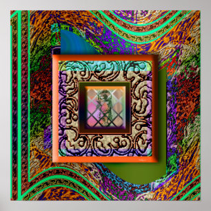 Cherub Angel Window Poster