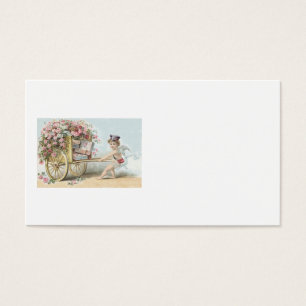 Cherub Cupid Mail Rose Candy Cart