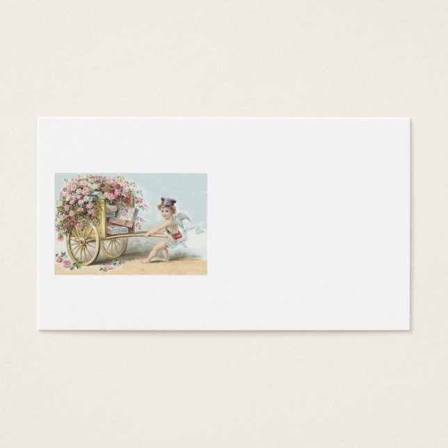 Cherub Cupid Mail Rose Candy Cart (Front)