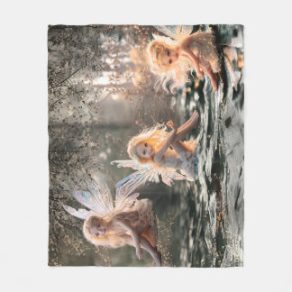 Cherub Fairy Fleece Blanket