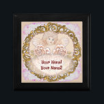 Cherub Heart Angel  wedding gift box<br><div class="desc">Cherub Heart Angel wedding gift box, Wedding apparel, Wedding t-shirts, Wedding gifts by ArtMuvz Illustration. Matching Customizable Wedding bridal shower, reception, rehearsal dinner apparel. Celebrate your love in style with our wedding designs, Perfect for the bride, groom, wedding party, and guests. You can personalize with your names or wedding date....</div>