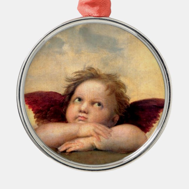 Cherub Metal Ornament (Front)