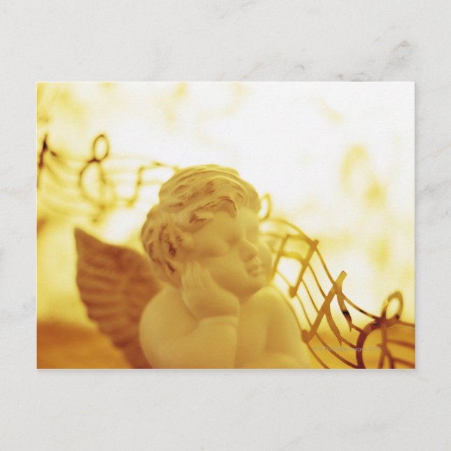 Cherub statue postcard (Front)
