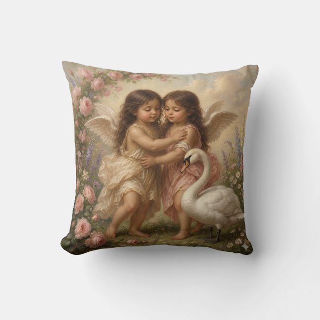 cherub throw pillow (Front)