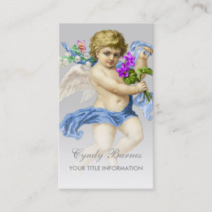 Cherub with Blue Sash on Any Colour Business Card