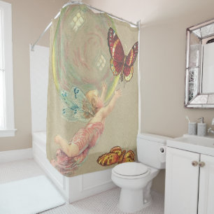 Cherub with Bubbles and butterflies