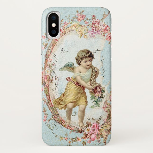 Cherub with Flowers Case-Mate iPhone Case (Back)
