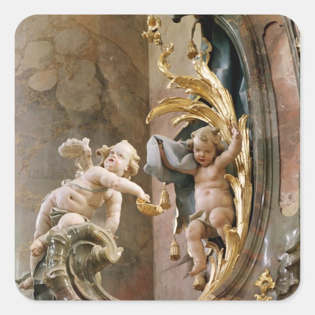 Cherubs, 1737-66 square sticker (Front)