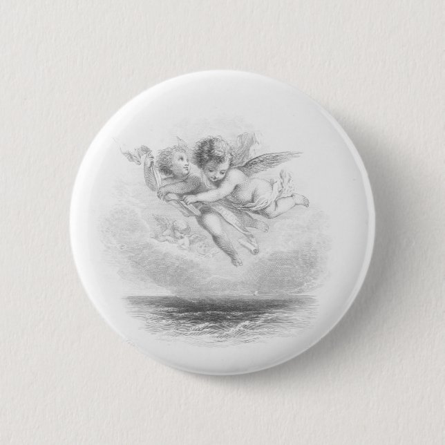 Cherubs 2 Inch Round Button (Front)