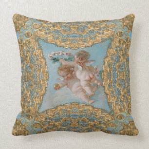 Cherubs at Play Throw Pillow