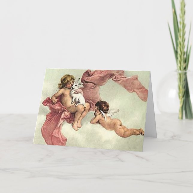 Cherubs de Pâques - Carte (Devant)