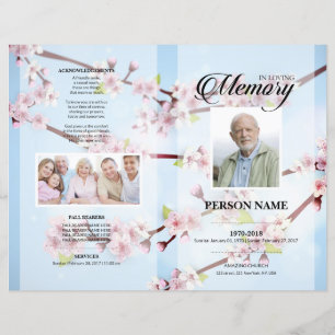 Chery Blossom Funeral Template