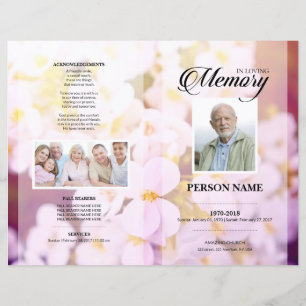 Chery Blossom Funeral Template