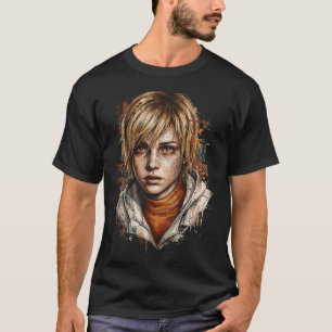 Cheryl Heather Silent Hill 3 Orange Hoodie Black L T-Shirt