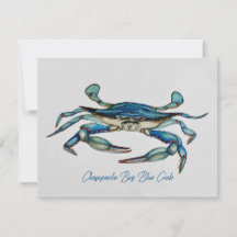 Chesapeake Bay Blue Crab Notecard