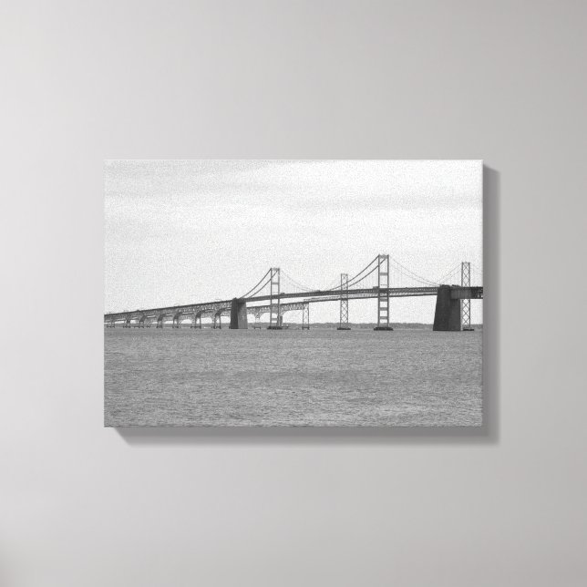 Chesapeake Bay Bridge Canvas Print (Front)