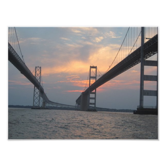 Chesapeake Bay Bridge Photo Poster (Front)