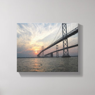 Chesapeake Bay Bridge Sunset canvas