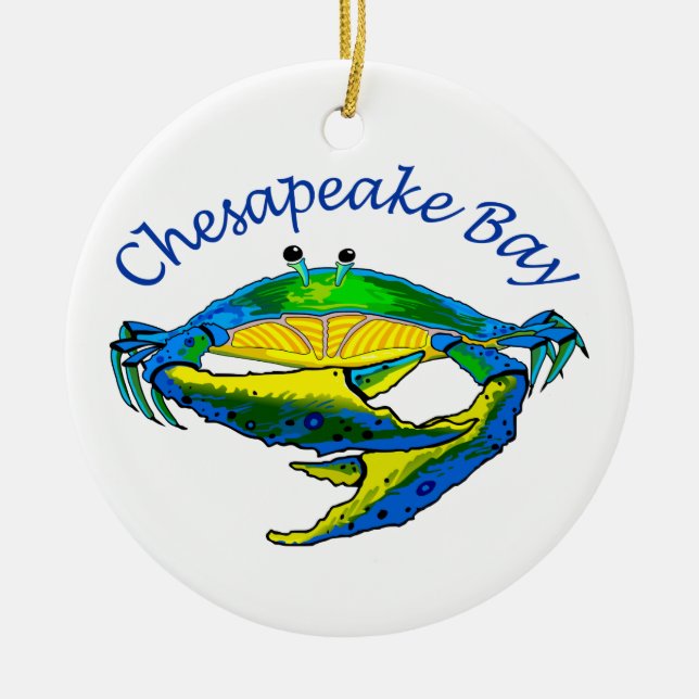 Chesapeake Bay Ceramic Ornament (Front)