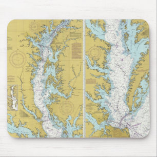 Chesapeake Bay Chart Mouse Pad