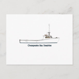 Chesapeake Bay Deadrise Boat (titled) Postcard