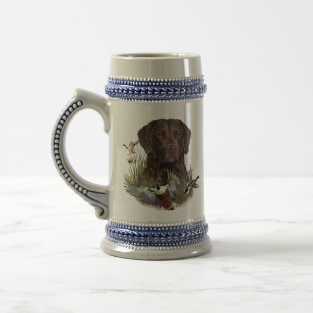 Chesapeake Bay Retriever, Art  Beer Stein (Left)