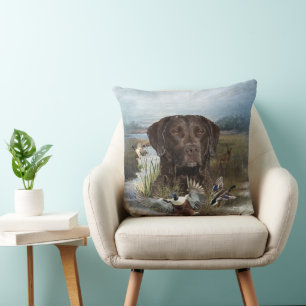 Chesapeake Bay Retriever, Art  Throw Pillow