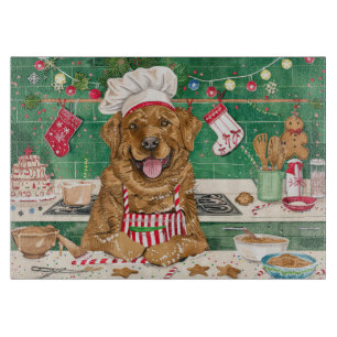 Chesapeake Bay Retriever Baking: Festive Christmas Cutting Board
