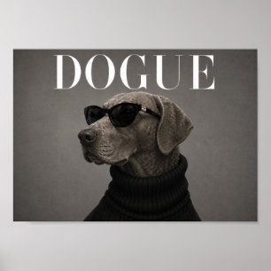 Chesapeake Bay Retriever Chic Fashion Dog Art Prin Poster