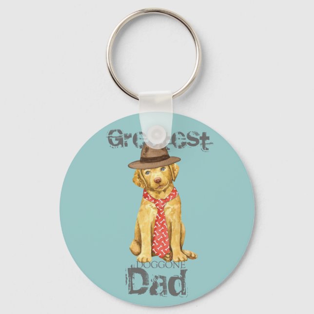Chesapeake Bay Retriever Dad Keychain (Front)