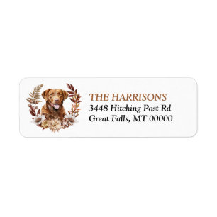 Chesapeake Bay Retriever Dog Autumn Wreath