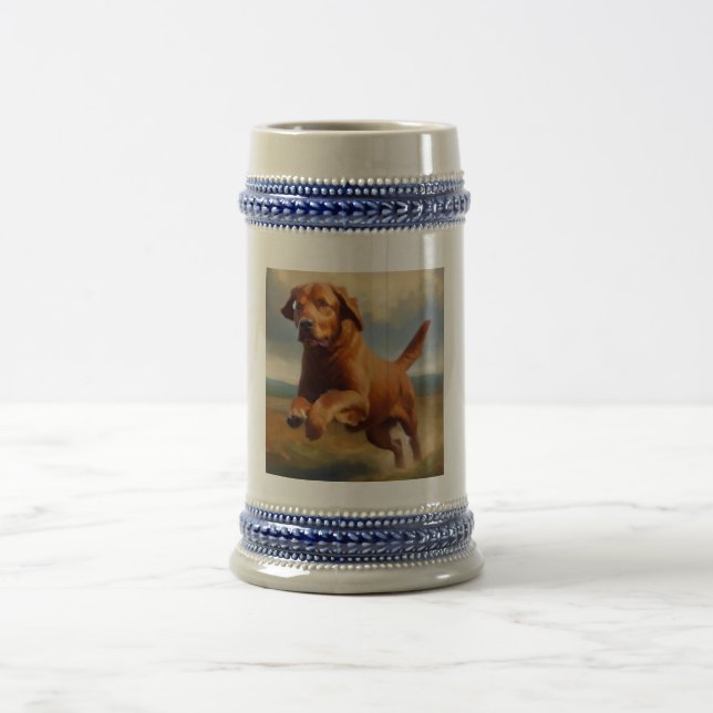 Chesapeake Bay Retriever Dog Beer Stein (Center)