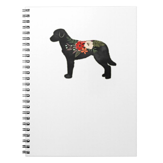 Chesapeake Bay Retriever Dog Breed Bohemian Floral Notebook (Front)