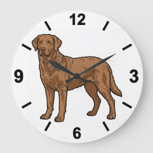 Chesapeake Bay Retriever Dog Wall Clock Decor
