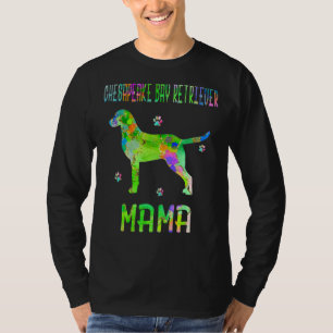 Chesapeake Bay Retriever Mama Colourful Dog Mom T-Shirt