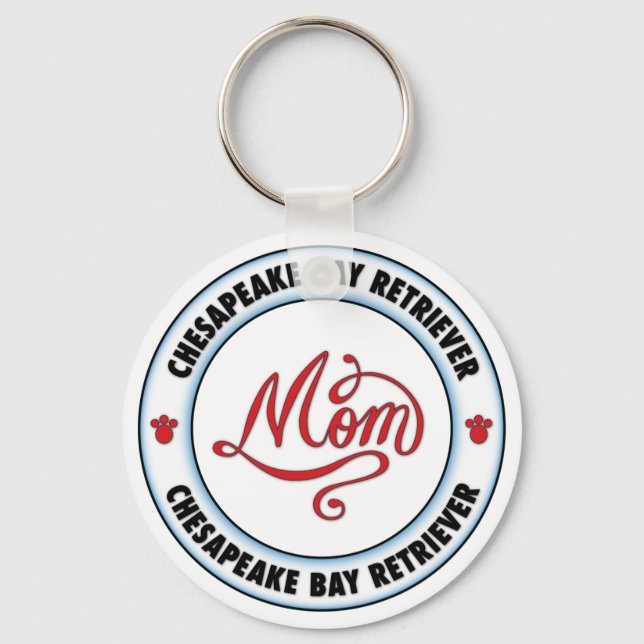CHESAPEAKE BAY RETRIEVER mom Keychain (Front)