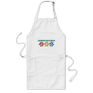 CHESAPEAKE BAY RETRIEVER Mom Paw Print 1 Long Apron