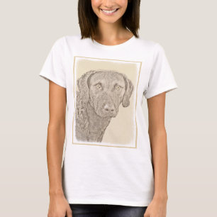 Chesapeake Bay Retriever Painting Original Dog Art T-Shirt