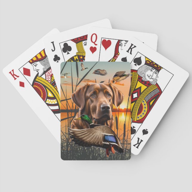 Chesapeake Bay Retriever Playing Cards, Mallard Playing Cards (Back)