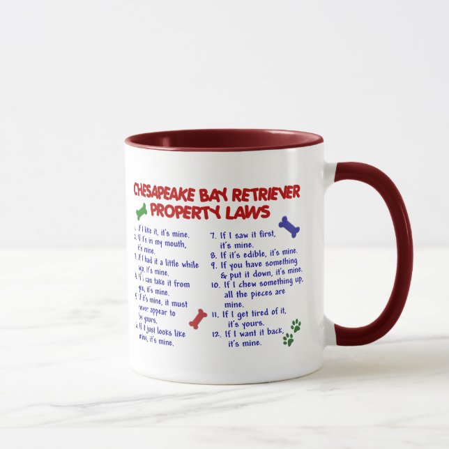 CHESAPEAKE BAY RETRIEVER Property Laws 2 Mug (Right)