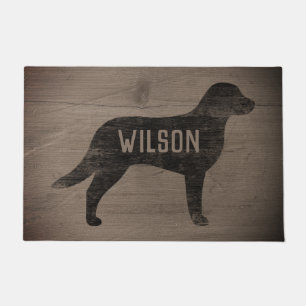 Chesapeake Bay Retriever Silhouette Custom Doormat
