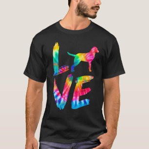 Chesapeake Bay Retriever Tie Dye Love Dog Mom Dad T-Shirt