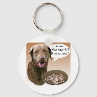 Chesapeake Bay Retriever Turkey Keychain