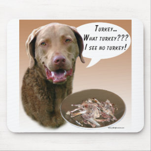 Chesapeake Bay Retriever Turkey Mouse Pad